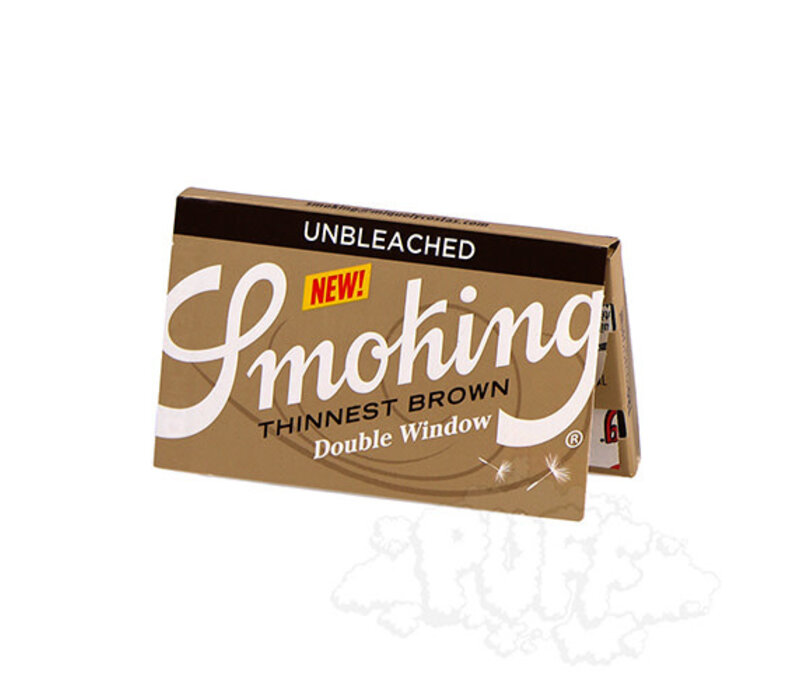 Smoking Thinnest Brown Unbleached - Single Wide DF 120 Sheets/Single Pack