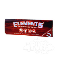 Elements Red Hemp 1.25" Papers Single 50/Pack