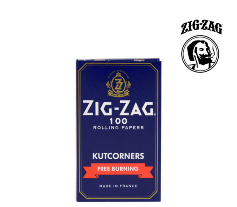 Zig Zag Blue Kutcorners - Single Wide DF 100 Sheets/Single Pack