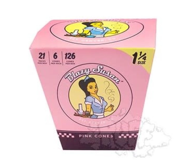Blazy Susan 1.25" Pink Cones 6/pack