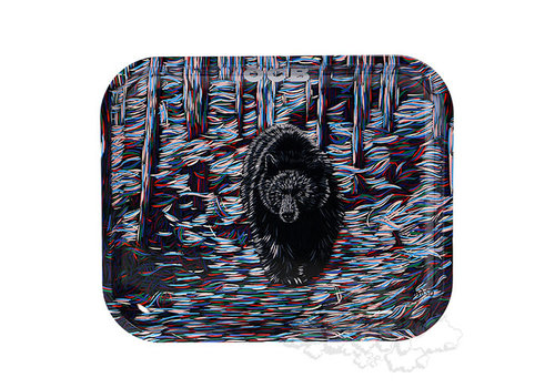 OCB OCB Metal Rolling Tray - Animal Graphics