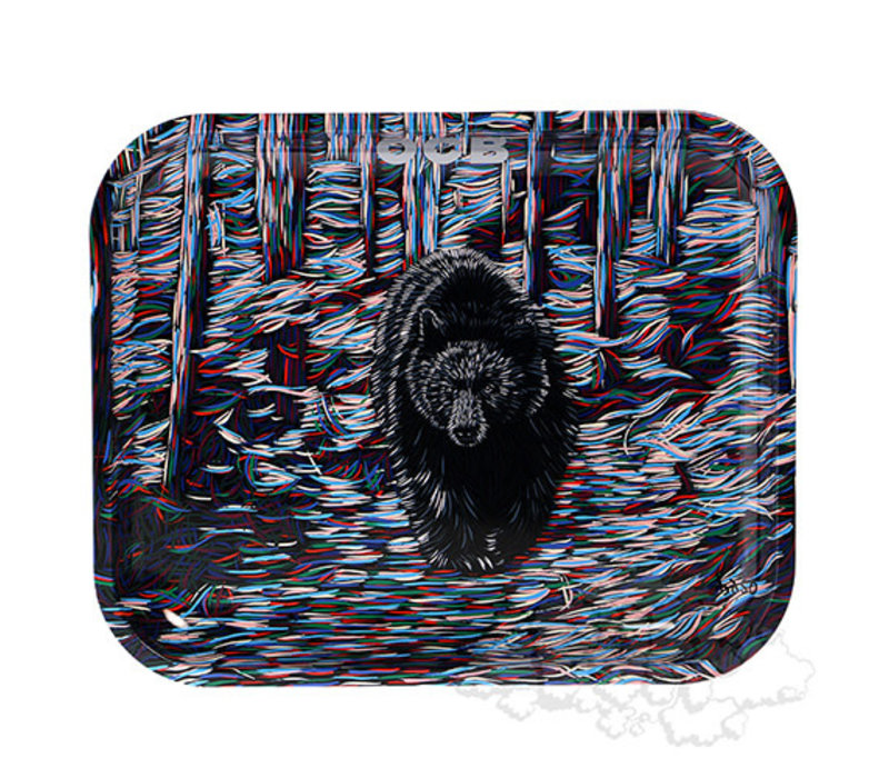 OCB Metal Rolling Tray - Animal Graphics