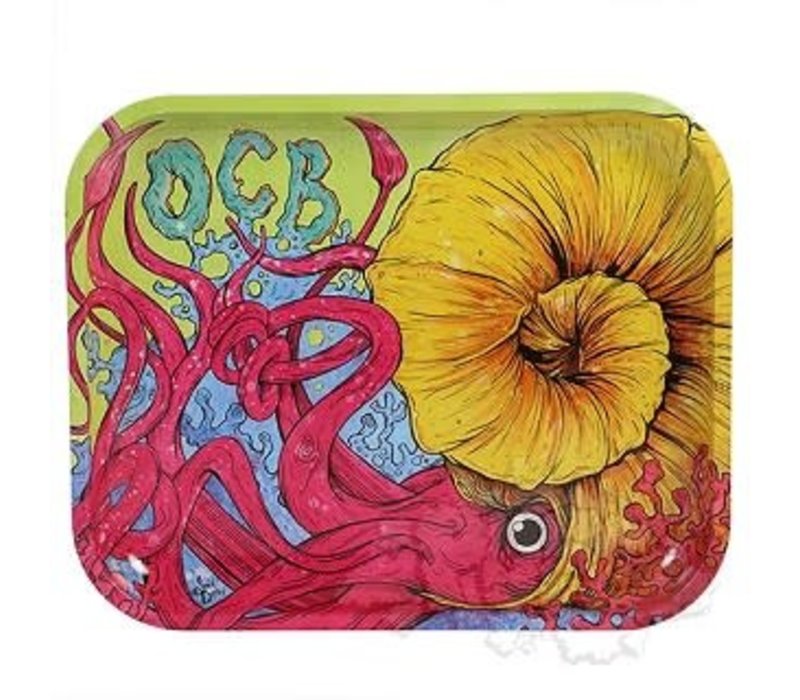 OCB Metal Rolling Tray - Animal Graphics