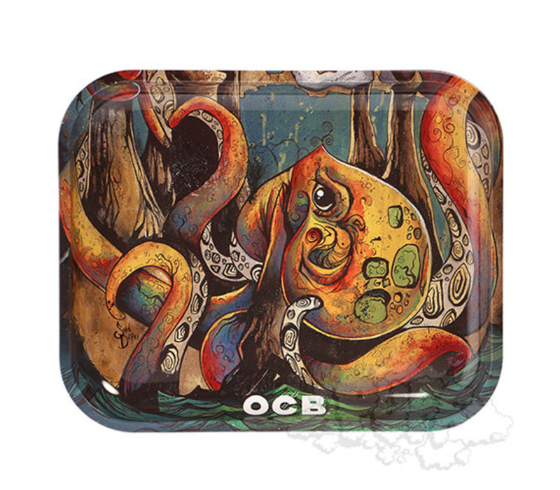 OCB Metal Rolling Tray - Animal Graphics