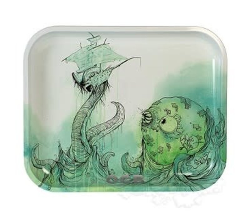 OCB Metal Rolling Tray - Animal Graphics