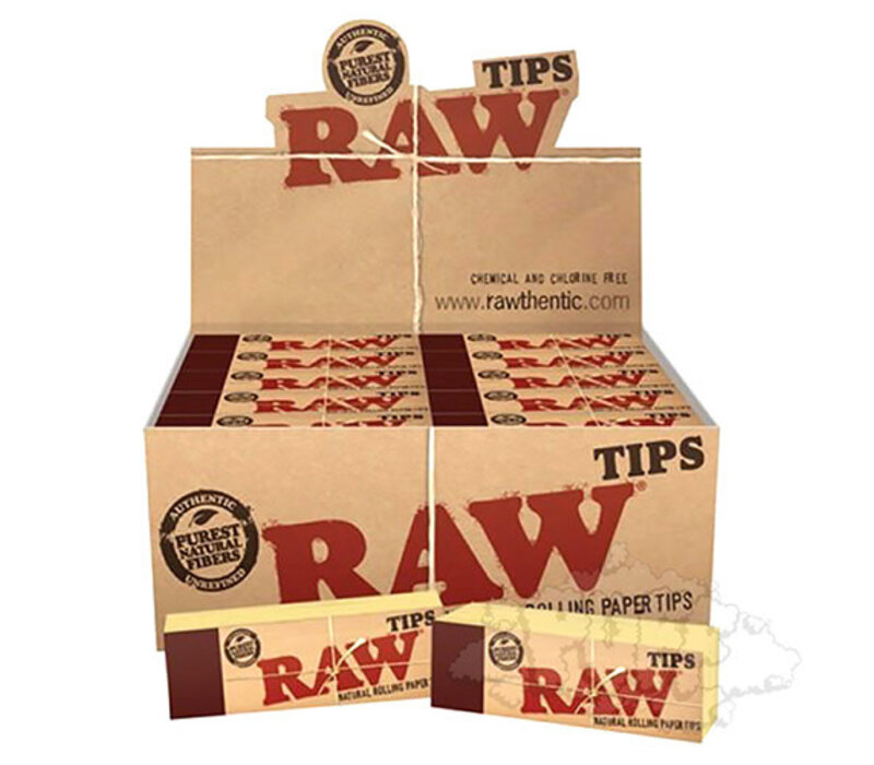 Raw Unbleached Tips Single 50/Pack