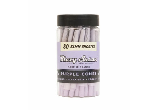 Blazy Susan Blazy Susan 53mm Purple Pre Rolled Cones 50 packs/ box