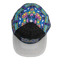 Grassroots Chris Dyer Harmoneyes Blue Pattern Snapback Hat (L/XL)