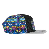 Grassroots Chris Dyer Harmoneyes Blue Pattern Snapback Hat (L/XL)