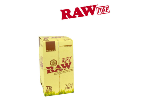Raw Raw Organic Pre-Rolled Cone 1.25" 75/ pack