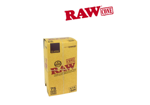 Raw Raw Classic Pre-Rolled Cone  1 1/4  75/ pack