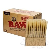 Raw Classic Natural Pre-rolled 1.25" Cones - 1000 Pack