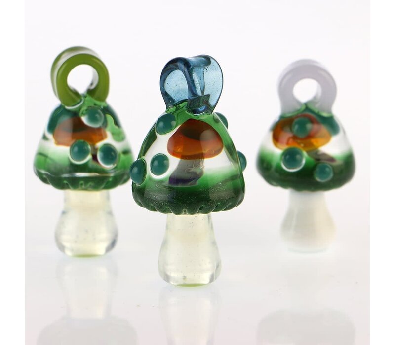 Eckardt Glass Mushroom In A Mushroom Pendant