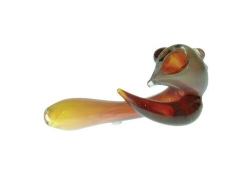 Hippo Glass Hippo Hand Pipe With Horns