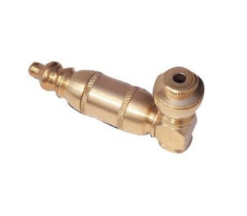 Metal Chamber Pipe - Brass