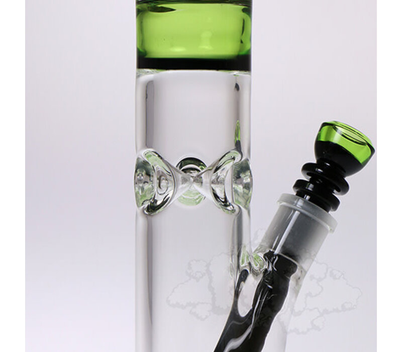 Hydros Light Green & Black Wig Wag Straight Tube