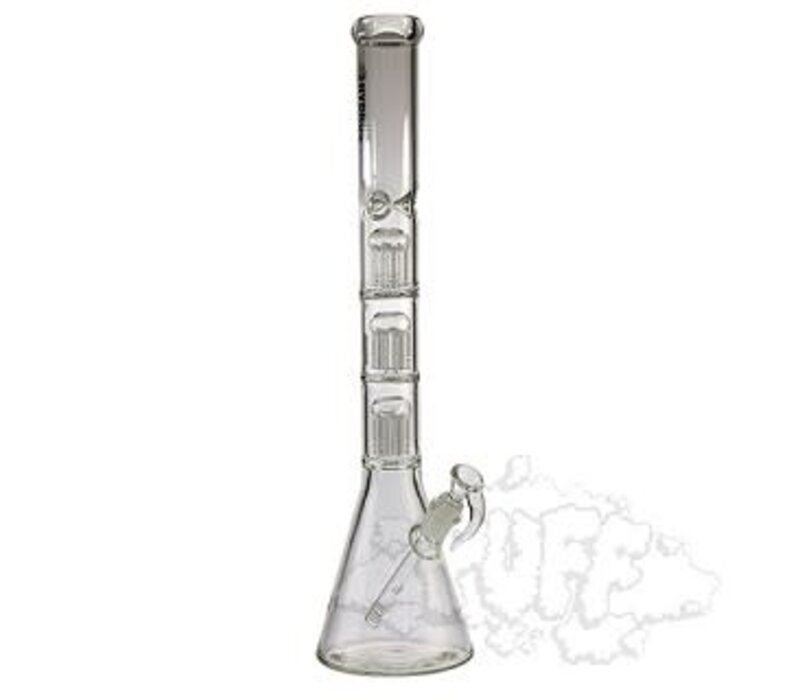 Hydros Heavy Wall Perc Bong - 3 Tree Percs HY-535