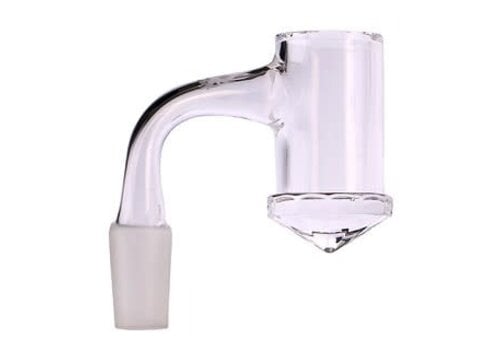 Hydros Hydros Quartz Faceted Banger 14mm Male 90º