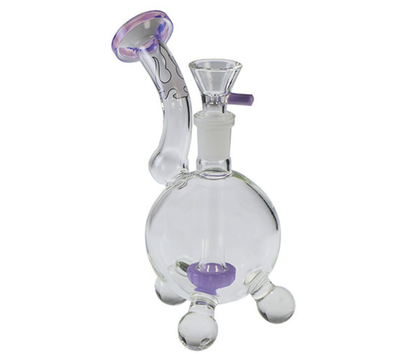 Hydros Glass Purple Ball Bubbler (SALE Reg. $54.95)