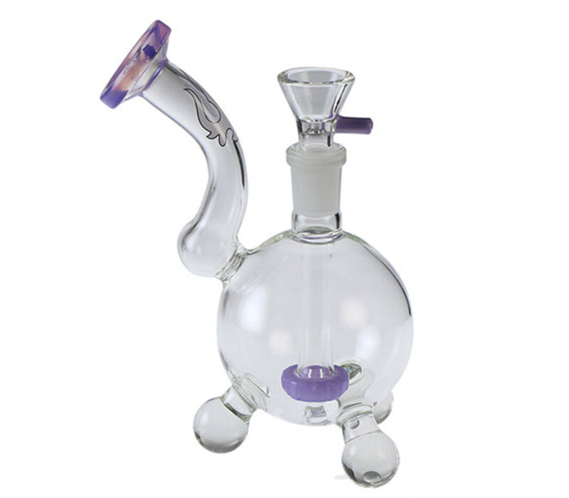 Hydros Glass Purple Ball Bubbler (SALE Reg. $54.95)