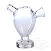 Large Clear Glass Blunt Bubbler