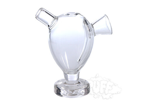 Large Clear Glass Blunt Bubbler