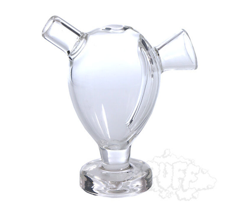 Large Clear Glass Blunt Bubbler