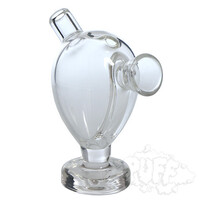 Large Clear Glass Blunt Bubbler