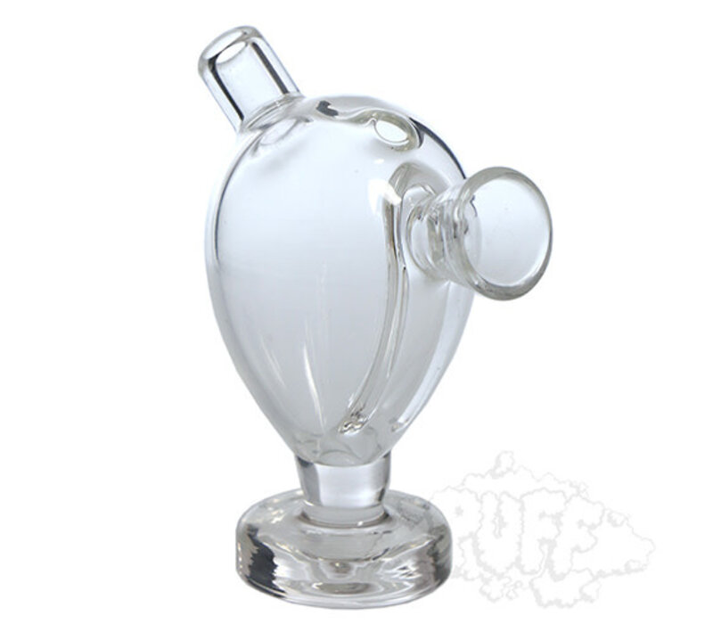 Large Clear Glass Blunt Bubbler