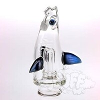 Kahuna Glass Shark Puffco Peak Top - Heavy Blue Stardust