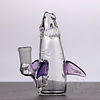 Kahuna Glass Shark Bong - Purple Lollipop