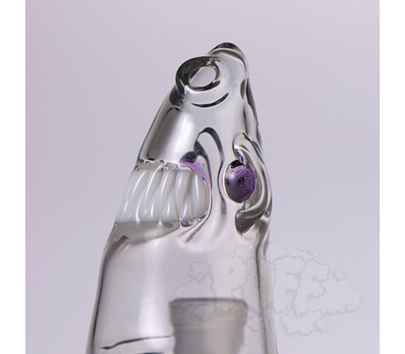 Kahuna Glass Shark Bong - Purple Lollipop