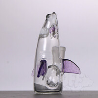 Kahuna Glass Shark Bong - Purple Lollipop