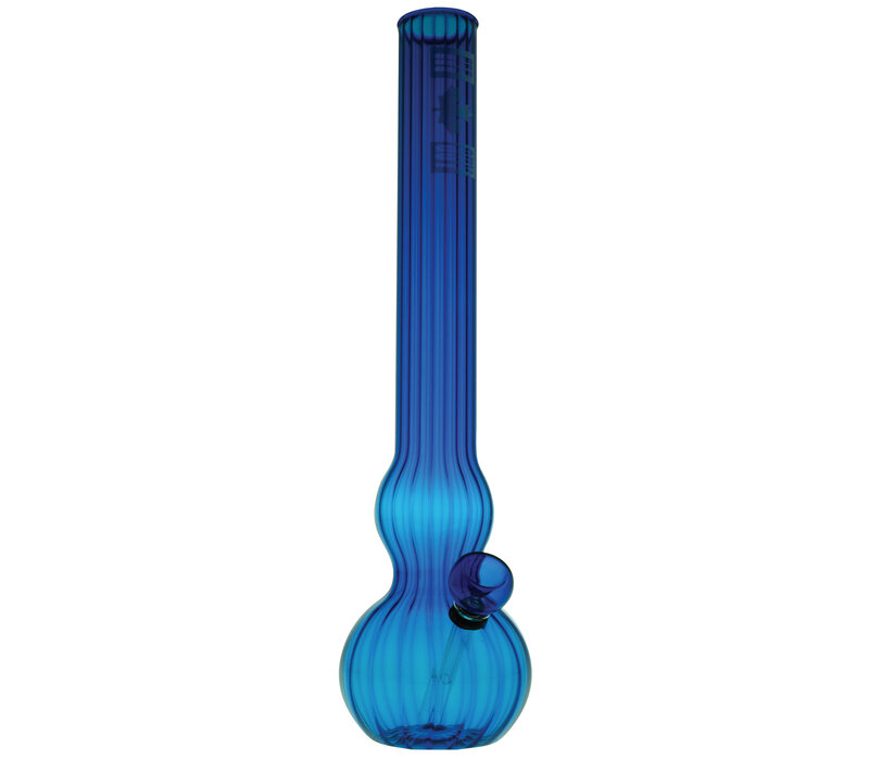 Hi Guy Ribbed Bong - Blue