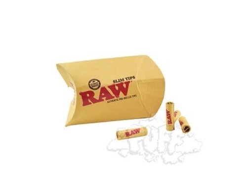 Raw Single Pack Raw Unrefined Pre-Rolled Tips Slim
