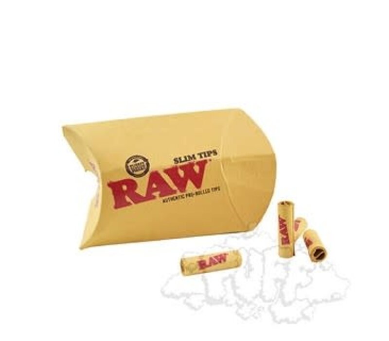 Single Pack Raw Unrefined Pre-Rolled Tips Slim