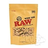 Raw Raw Tips 180 Pre-rolled Wide Tips Unbleached