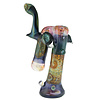 Hippo Glass Hippo Custom Fully Worked Double Bubbler