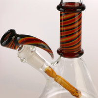 Solid Flow Glass Beaker With Spiral