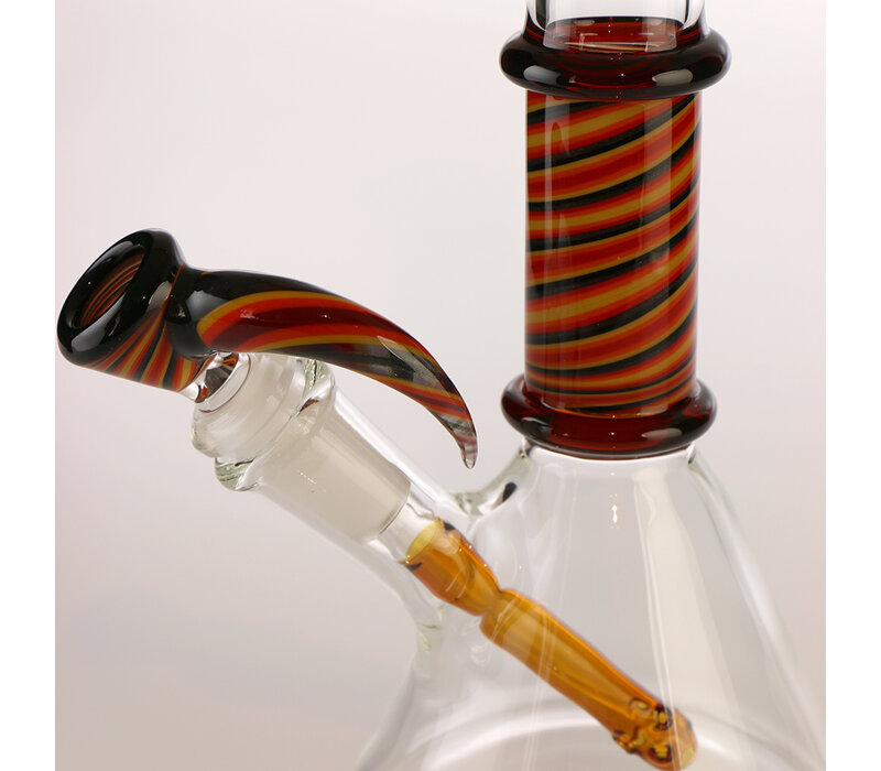 Solid Flow Glass Beaker With Spiral