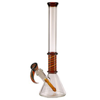 Solid Flow Glass Beaker With Spiral
