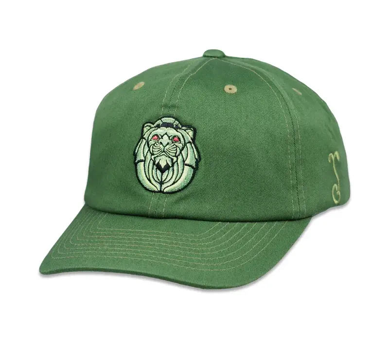 Grassroots Peter Tosh Lion Statue Olive Dad Hat OSFM