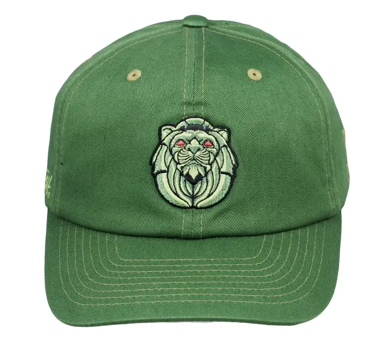 Grassroots Peter Tosh Lion Statue Olive Dad Hat OSFM