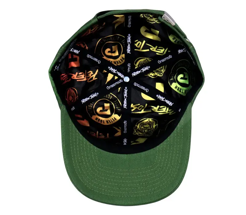 Grassroots Peter Tosh Lion Statue Olive Dad Hat OSFM