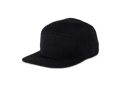 Grassroots Grassroots Touch of Class Black 5 Panel Hat (OSFM)