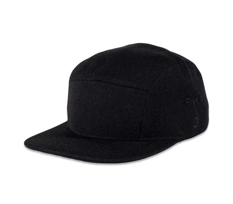 Grassroots Touch of Class Black 5 Panel Hat (OSFM)