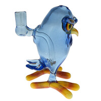 Shack Man Glass Blue Owl