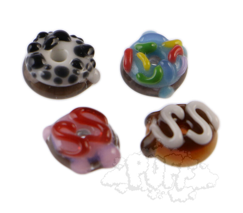Jam Bear Glass Mini Donut Spinners