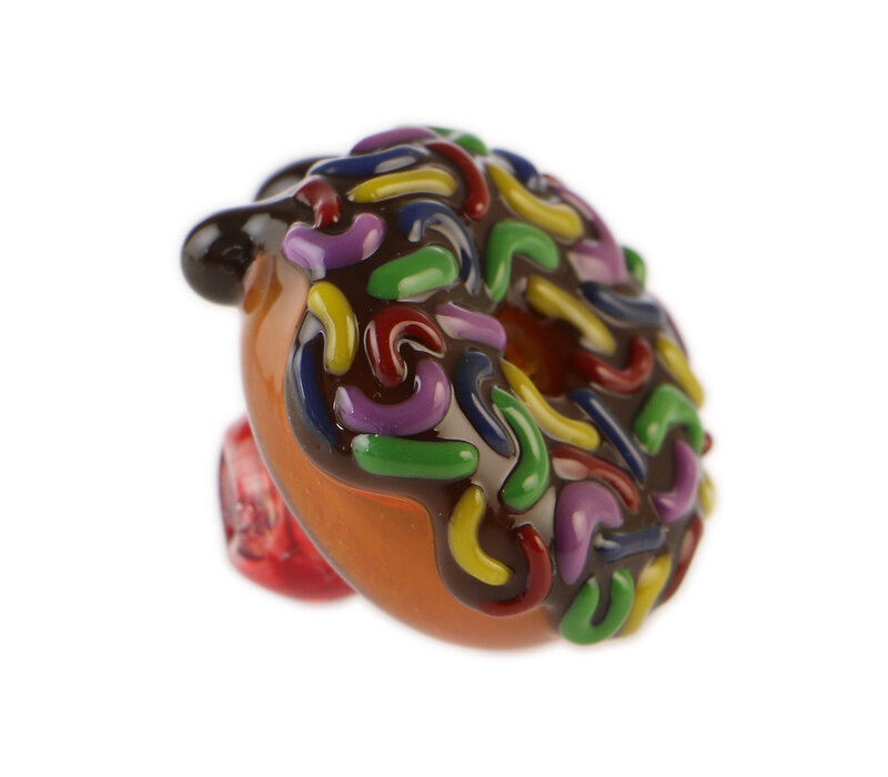 Jam Bear Glass Donut Carb Cap