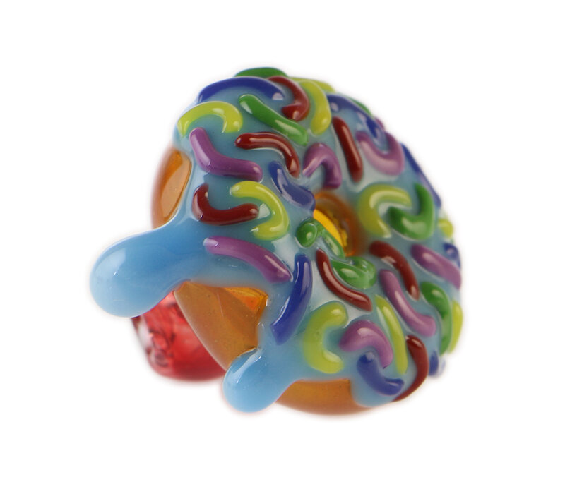 Jam Bear Glass Donut Carb Cap